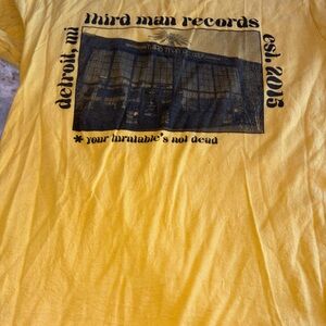 Third Man Records Yellow Graphic Tee